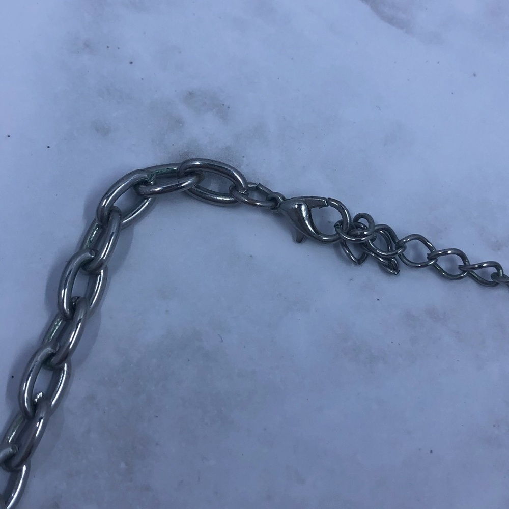 Mint & Silver Statement Necklace - Picture 5 of 5